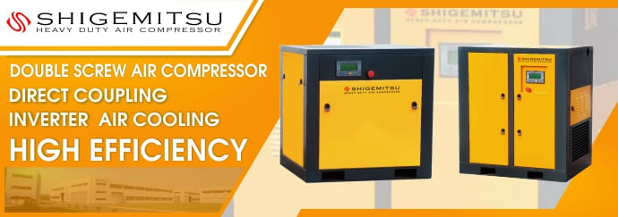 Shigemitsu Direct Coupling Inverter Double Screw Compressor